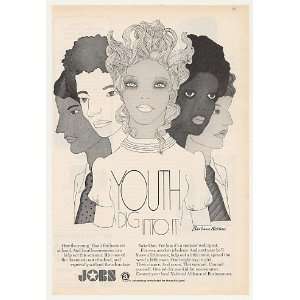  1970 Youth Jobs Barbara Nessim art NAB Print Ad