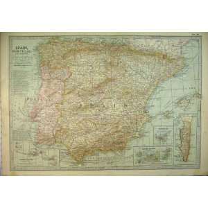   Map Spain Portugal Lisbon Canary Islands Gibraltar
