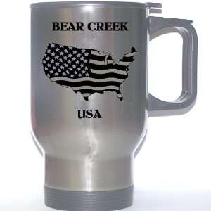  US Flag   Bear Creek, Alaska (AK) Stainless Steel Mug 