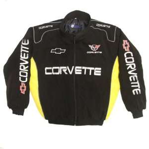 Corvette C5 Z06 Racing Jacket Black and Yellow  Sports 
