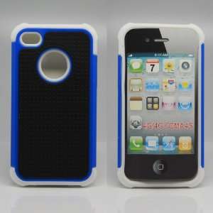  TBox Heavy Duty iPhone 4/4S Case (Blue/White) Cell Phones 