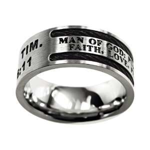  Man of God Cable Christian Purity Ring Jewelry