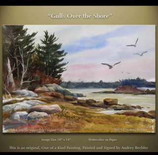 Landscape painting by Audrey Bechler waldoboro maine