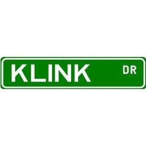  KLINK Street Name Sign ~ Family Lastname Sign ~ Gameroom 