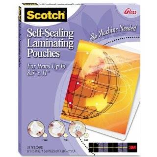 Scotch® Self Laminating Sheets Letter Size LS854 25G, 9 1/16 Inches x 