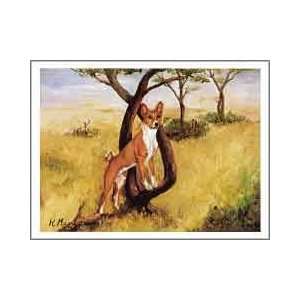  Basenji in Field Notecards 