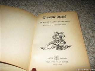 Vintage Book Treasure Island CC8 Illustrated Edition  