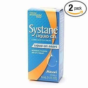  Systane Liquid Gel Eye Drops, 15 mililiter Bottles (Pack 
