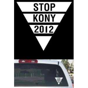  Kony 2012 Window White Triangle Decal 4x3.5 Everything 