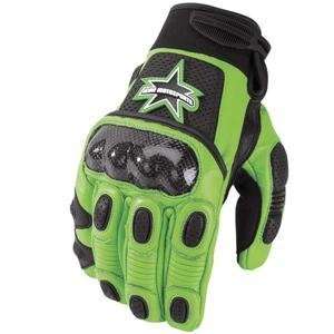  Icon Merc Short Gloves   X Large/Green Automotive