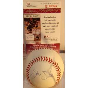  Skip Schumaker SIGNED Official Baseball CARDINALS JSA 