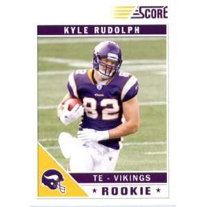  2011 Score #356 Kyle Rudolph RC   Minnesota Vikings (field 