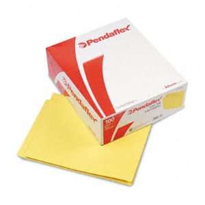    Ply Folders, Straight Tab, Letter, Yellow, 100/Box
