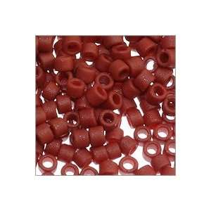 Miyuki Delica Seed Bead 11/0 Matte Opaque Gold Luster Red (3 Gram Tube 