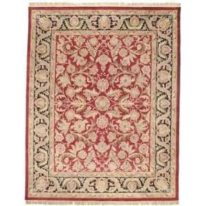   CL251A Red and Black Traditional 4 x 6 Area Rug