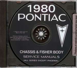 PONTIAC 1980 Firebird/Trans Am/Esprit Shop Manual CD  