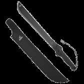 18 GATOR MACHETE   BLACK_SAW BLADE_RIVETED NYLON SHEATH_KNIFE_GERBER 