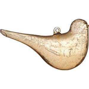    Gold Mercury Glass Bird Ornament (dove design)