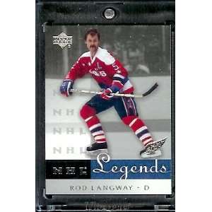  2001 /02 Upper Deck NHL Legends Hockey # 67 Rod Langway 