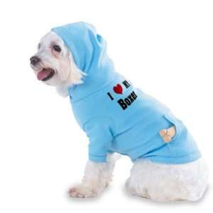  I Love/Heart Boxer Hooded (Hoody) T Shirt with pocket for 