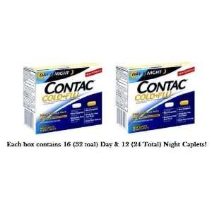  Contac Cold & FLU Dual Formula Pack for Both DAY & Nite 