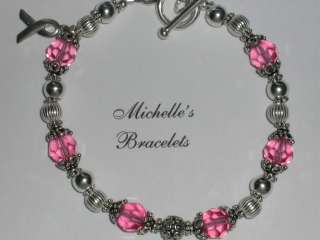 Breast Cancer Survivor Awareness Swarovski Bracelet  