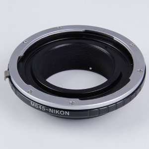  Lens Adapter Ring for Mamiya M645 to Nikon Camera 