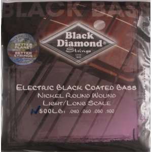  Black Diamond Black Coated Electric Bass Guitar, .040 