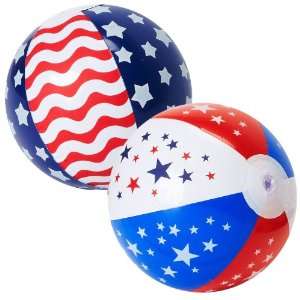 Lets Party By Fun Express Patriotic Stars and Stripes Inflatable Beach 