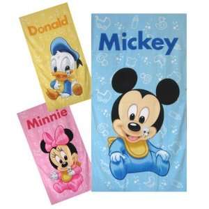  Disney Baby Mickey Beach Bath towel  30 x60 (1 pc Blue 