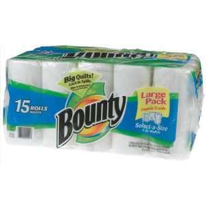  Bounty Paper Towels, Select a Size, 15 Count Package 