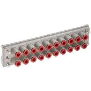   Connect Tube Fitting, Rectangular Multi Connector, 20 Stations, Socket