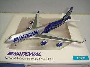 Herpa Wings National Airlines B747 400F 2011s color NG 1500  