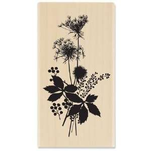  Floral Silhouette 2   Rubber Stamps Arts, Crafts & Sewing