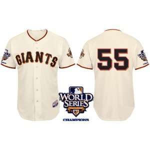  San Francisco Giants #55 Lincecum 2011 MLB Authentic Cream 