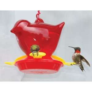 Red Bird Hummingbird Feeder   3 Bee Repellant Nectar Stations, 12oz 
