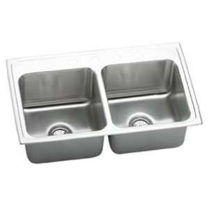   Top Mount Double Bowl 1 Hole Stainless Steel Sink DLR2519101 Home