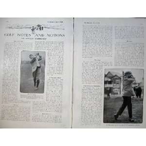  1906 Golf Sport Lingen James Robb Championship Hoylake 