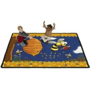  Honey Bees And Hive Rug 6ft X 9ft by Flagship Carpets 