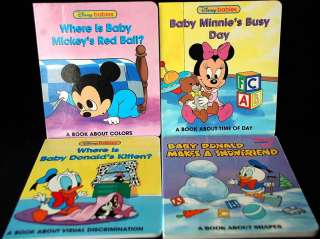 Vintage 1990s DISNEY BABIES First Baby Board Book LOT  