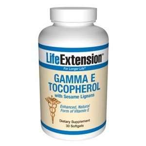  Life Extension Gamma E Tocopherol Sesame Lignans, 30 gels 
