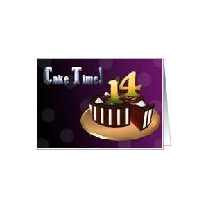  Chocolate Cake meringue stripes CAKE TIME Happy 14th 