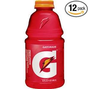 Gatorade Sport Drink Fruit Punch, 32 Ounce Bottles (Pack of 12 