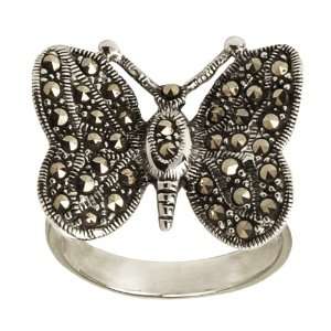  Butterfly Marcasite Ring Jewelry