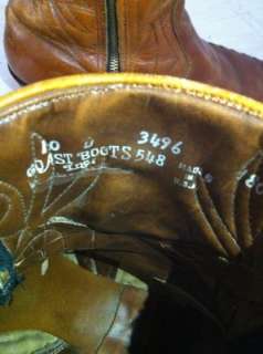 Goast brand short side zip ankle Urban Western style Cowboy boots Men 