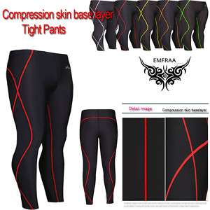 Compression Tights skins running pants base layer S 2XL  