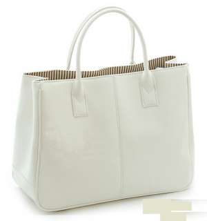   Leather Handbag Tote Shoppers Top Handles Bags Purse 8 Colors  