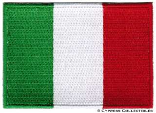 ITALY FLAG embroidered iron on PATCH ITALIAN EMBLEM new  
