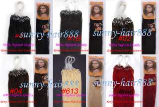 Lilu Brand Highest Quality Remy Loops Micro tipped Human Hair 