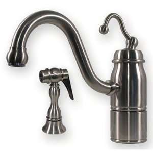 Beluga Single Hole or Single Lever Kitchen Faucet with a Curved Handle 